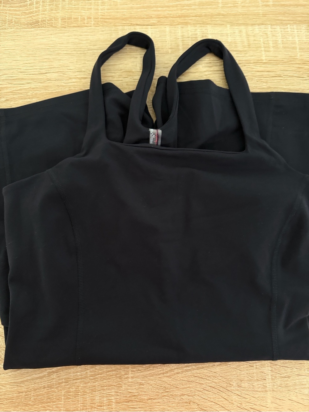 Free People movement Black Racerback runsie